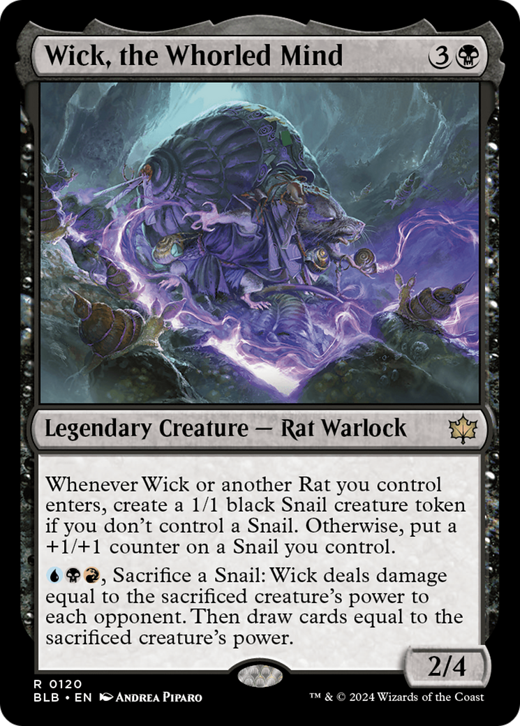 Wick, the Whorled Mind (BLB-120) [Bloomburrow] Foil MTG Single Wizards of the Coast