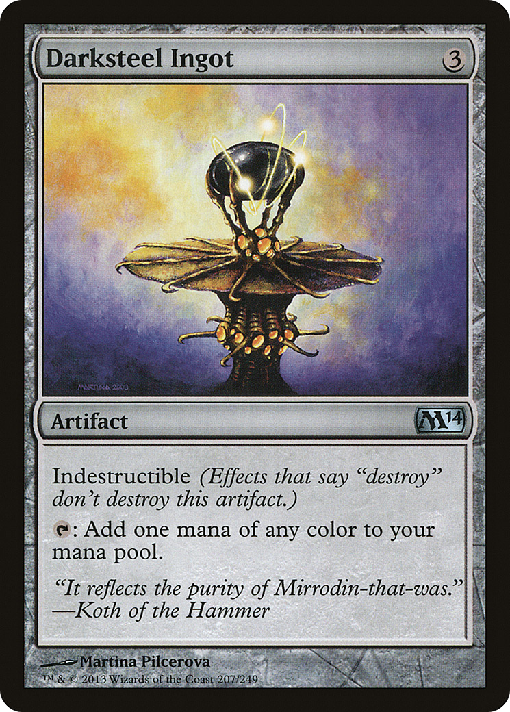 Darksteel Ingot (M14-207) [Magic 2014] MTG Single Wizards of the Coast