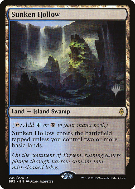 Sunken Hollow (PPKHM-) [Battle for Zendikar Promos] MTG Single Wizards of the Coast