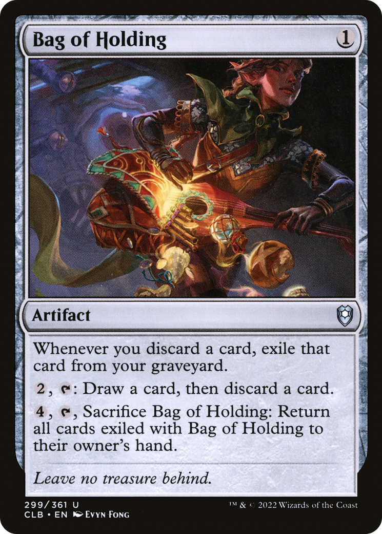 Bag of Holding (CLB-299) [Commander Legends: Battle for Baldur's Gate] Foil MTG Single Wizards of the Coast