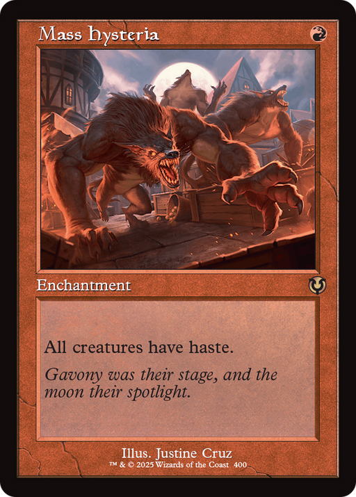 Mass Hysteria (INR-400) [Innistrad Remastered] Foil MTG Single Wizards of the Coast