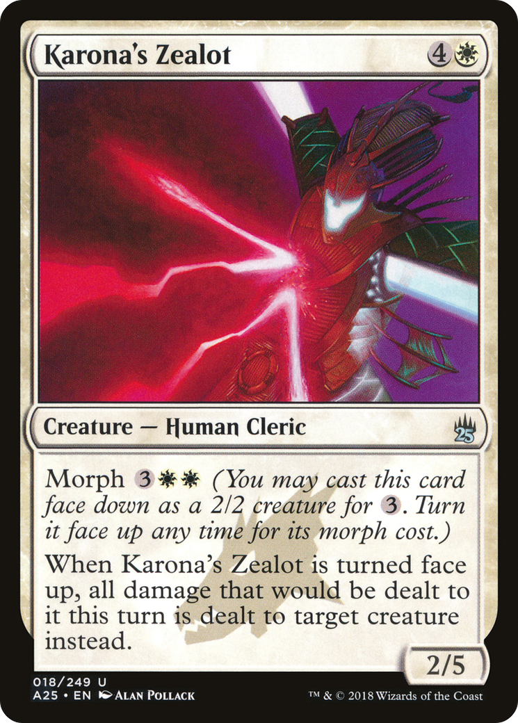 Karona's Zealot (A25-018) [Masters 25] Foil MTG Single Wizards of the Coast
