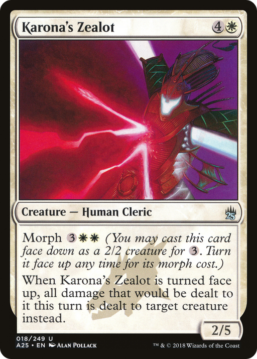 Karona's Zealot (A25-018) [Masters 25] Foil MTG Single Wizards of the Coast