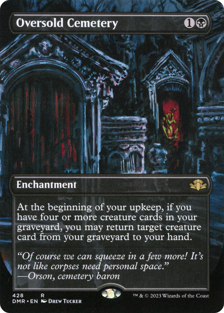 Oversold Cemetery (DMR-428) [Dominaria Remastered] (Borderless) MTG Single Wizards of the Coast