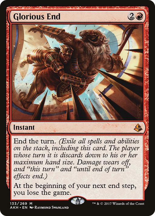 Glorious End (AKH-133) [Amonkhet] MTG Single Wizards of the Coast