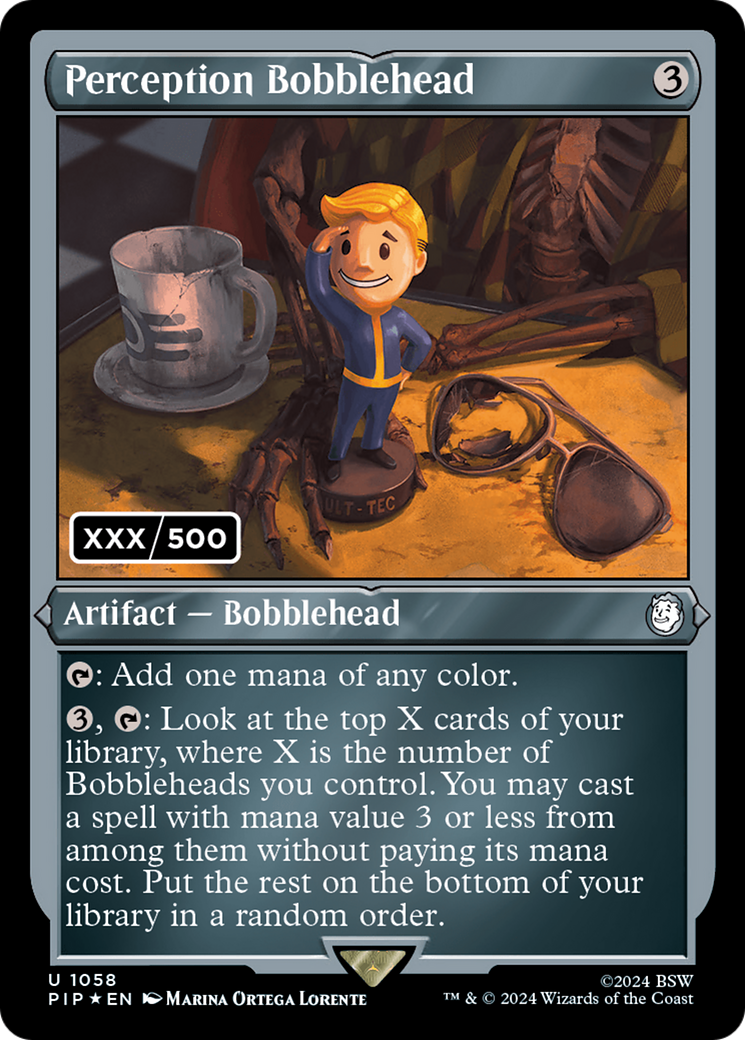 Perception Bobblehead (Serial Numbered) (PIP-1058) [Fallout] Foil MTG Single Wizards of the Coast