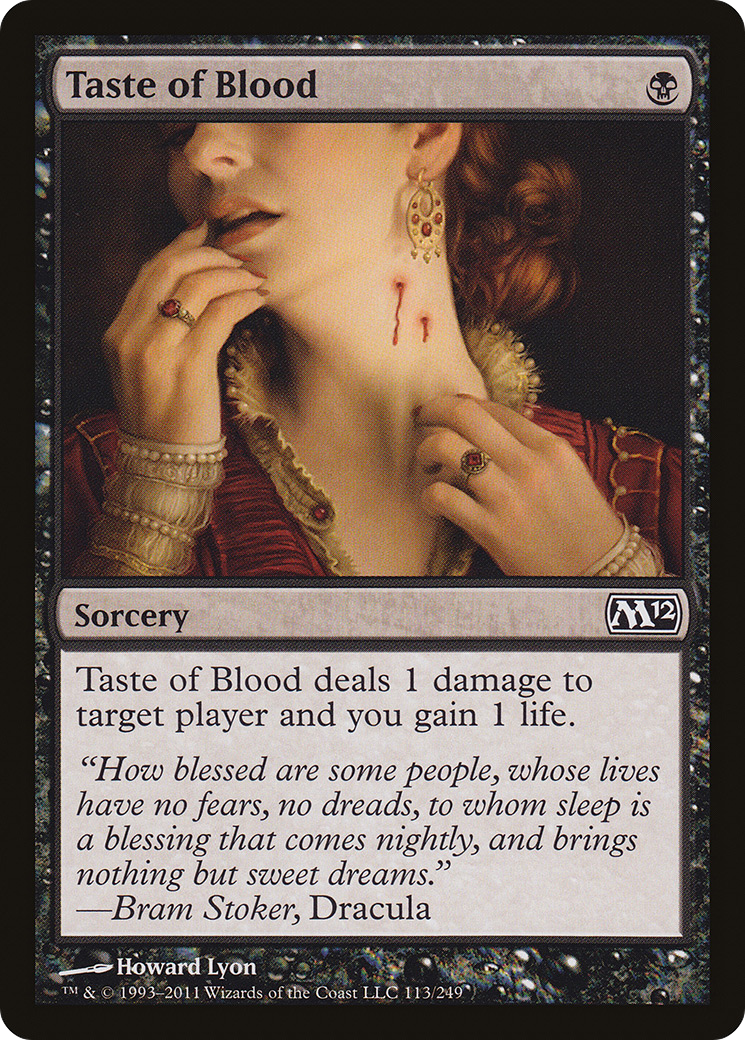 Taste of Blood (M12-113) [Magic 2012] Foil MTG Single Wizards of the Coast