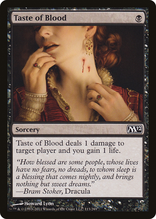 Taste of Blood (M12-113) [Magic 2012] Foil MTG Single Wizards of the Coast