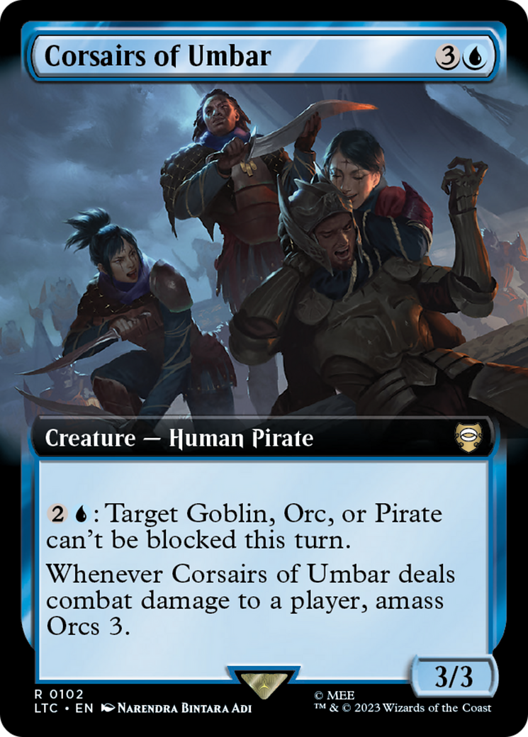 Corsairs of Umbar (LTC-102) [Tales of Middle-earth Commander] (Extended Art) MTG Single Wizards of the Coast