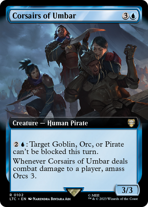 Corsairs of Umbar (LTC-102) [Tales of Middle-earth Commander] (Extended Art) MTG Single Wizards of the Coast