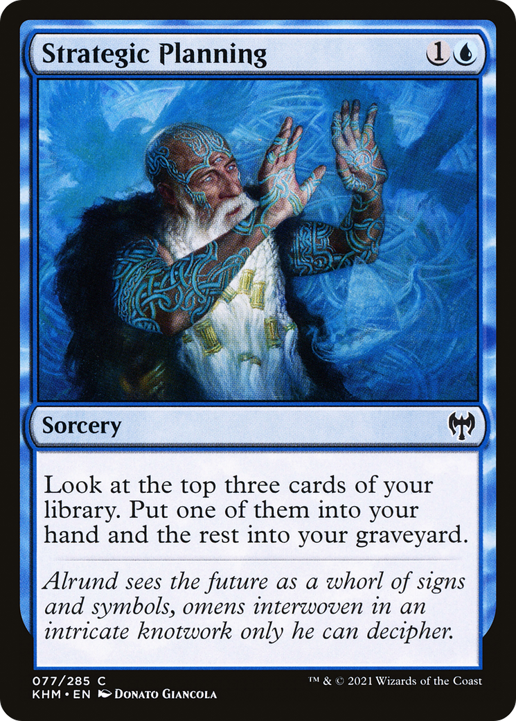 Strategic Planning (KHM-077) [Kaldheim] Foil MTG Single Wizards of the Coast