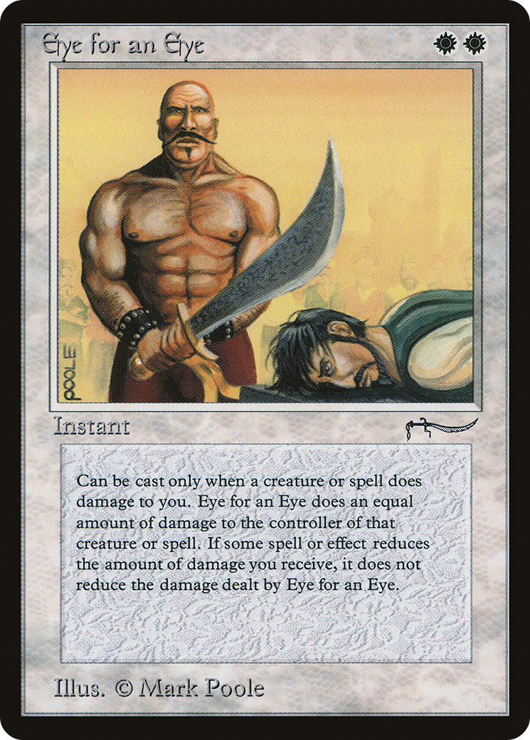 Eye for an Eye (ARN-) [Oldschool] Arabian Nights MTG Single Wizards of the Coast