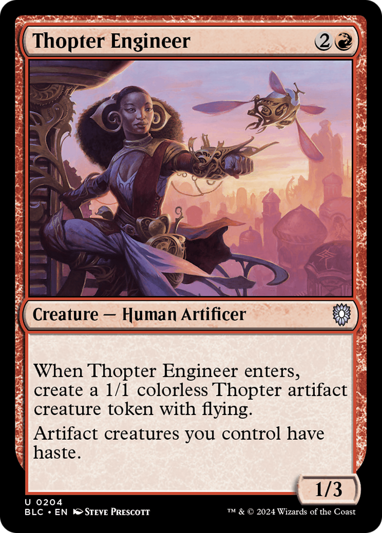 Thopter Engineer (BLC-204) [Bloomburrow Commander] MTG Single Wizards of the Coast