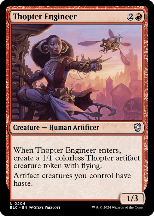 Thopter Engineer (BLC-204) [Bloomburrow Commander] MTG Single Wizards of the Coast