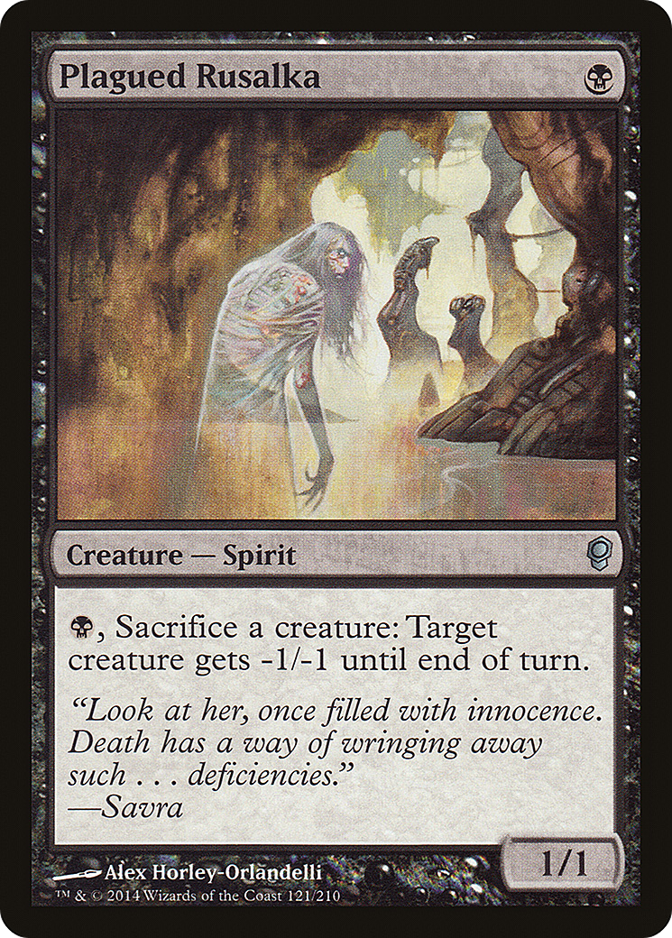 Plagued Rusalka (CNS-121) [Conspiracy] Foil MTG Single Wizards of the Coast