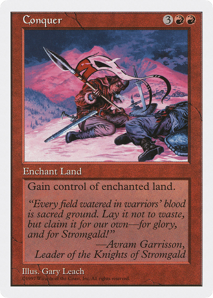 Conquer (5ED-216) [Fifth Edition] MTG Single Wizards of the Coast