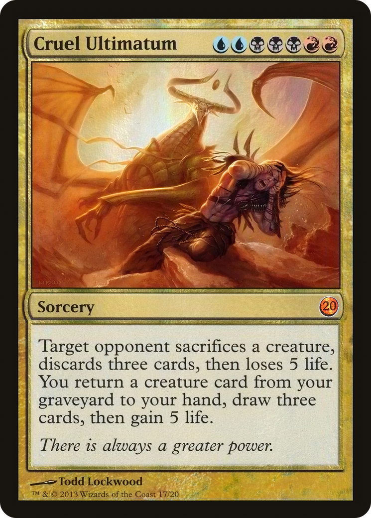 Cruel Ultimatum (V13-017) [Misc] From the Vault: Twenty Foil MTG Single Wizards of the Coast