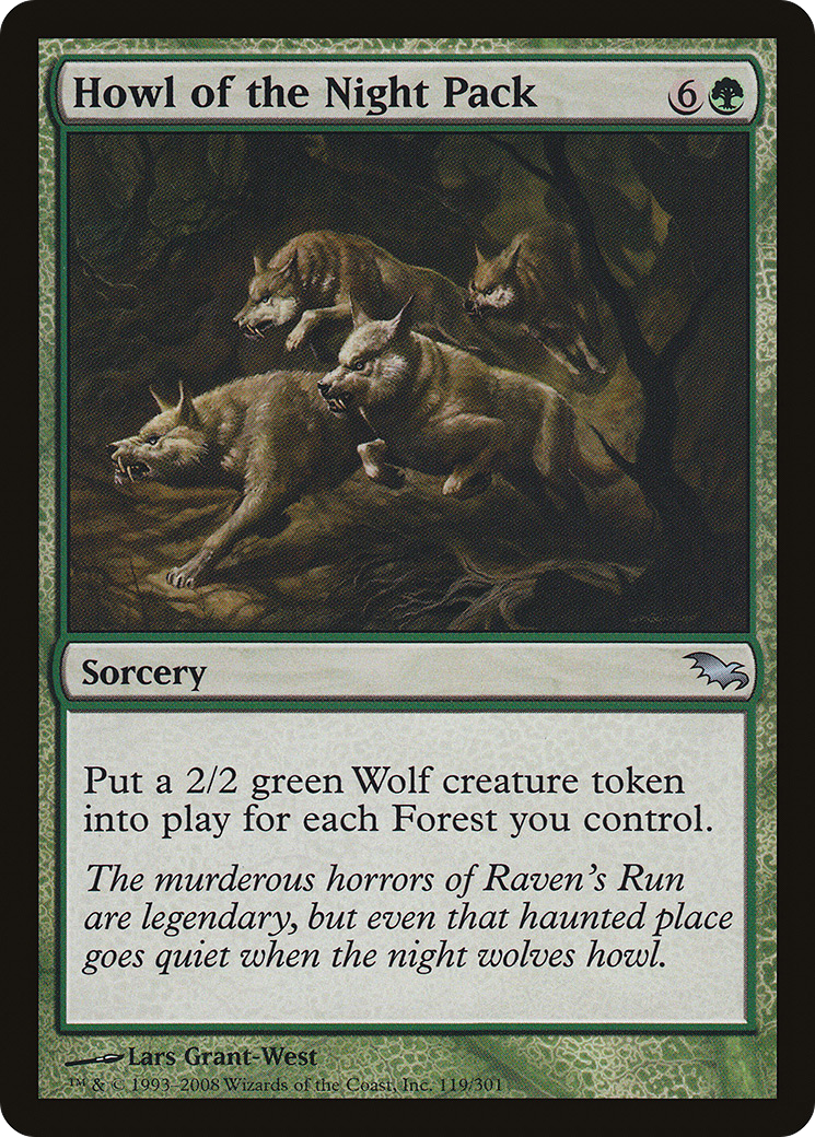Howl of the Night Pack (SHM-119) [Shadowmoor] MTG Single Wizards of the Coast