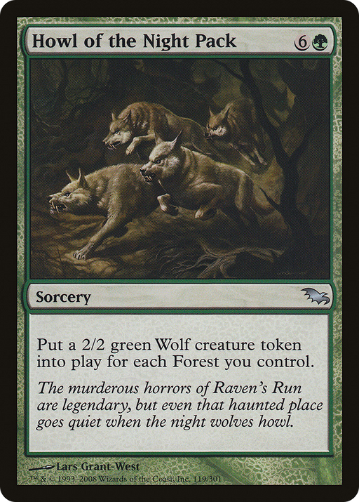 Howl of the Night Pack (SHM-119) [Shadowmoor] MTG Single Wizards of the Coast