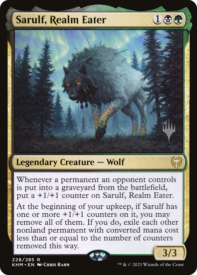 Sarulf, Realm Eater (PPKHM-228) [Kaldheim Promos] Foil MTG Single Wizards of the Coast