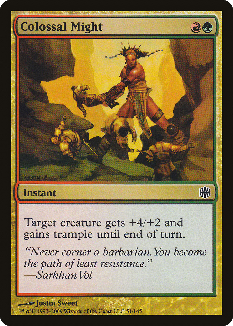 Colossal Might (ARB-051) [Alara Reborn] Foil MTG Single Wizards of the Coast