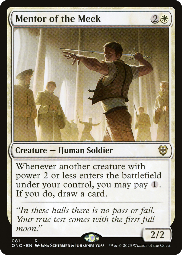 Mentor of the Meek (ONC-081) [Phyrexia: All Will Be One Commander] MTG Single Wizards of the Coast