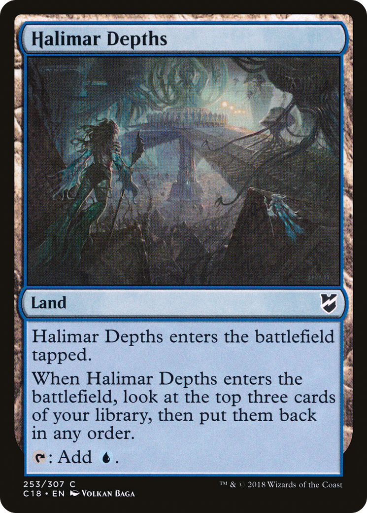 Halimar Depths (C18-253) [Commander 2018] MTG Single Wizards of the Coast