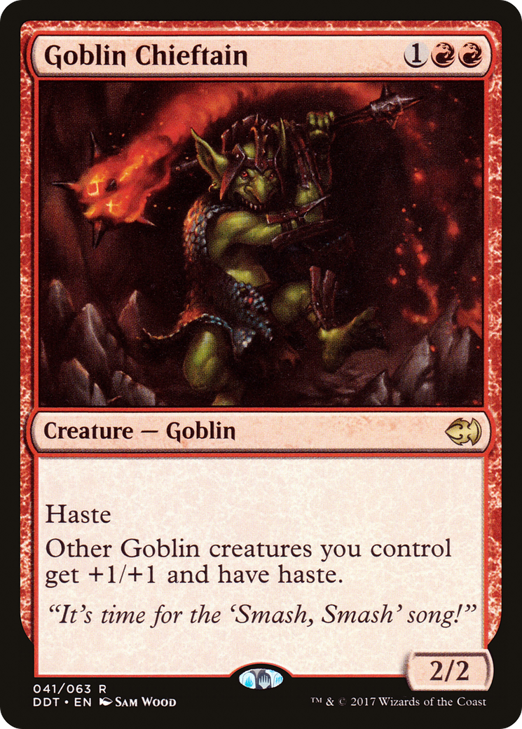 Goblin Chieftain (DDT-041) [Misc] Duel Decks: Merfolk vs. Goblins MTG Single Wizards of the Coast