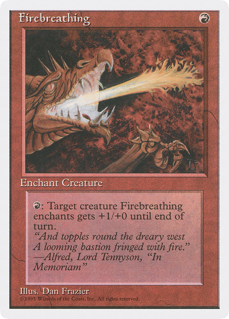 Firebreathing (4ED-193) [Fourth Edition] MTG Single Wizards of the Coast