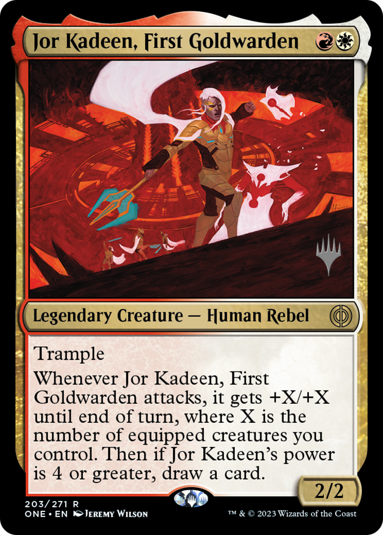 Jor Kadeen, First Goldwarden (PPONE-203P) [Phyrexia: All Will Be One Promos] Foil MTG Single Wizards of the Coast