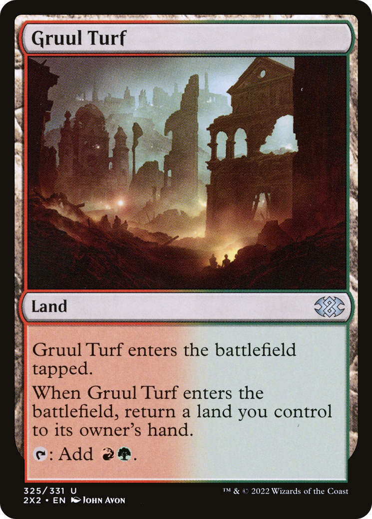 Gruul Turf (2X2-325) [Double Masters 2022] Foil MTG Single Wizards of the Coast