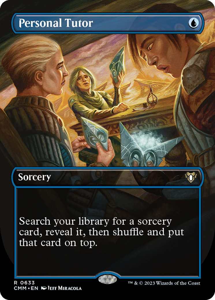 Personal Tutor (CMM-633) [Commander Masters] (Borderless) Foil MTG Single Wizards of the Coast