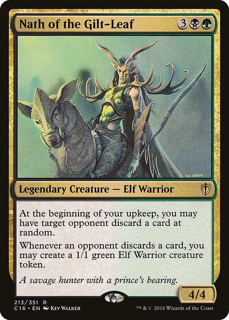 Nath of the Gilt-Leaf (C16-213) [Commander 2016] MTG Single Wizards of the Coast