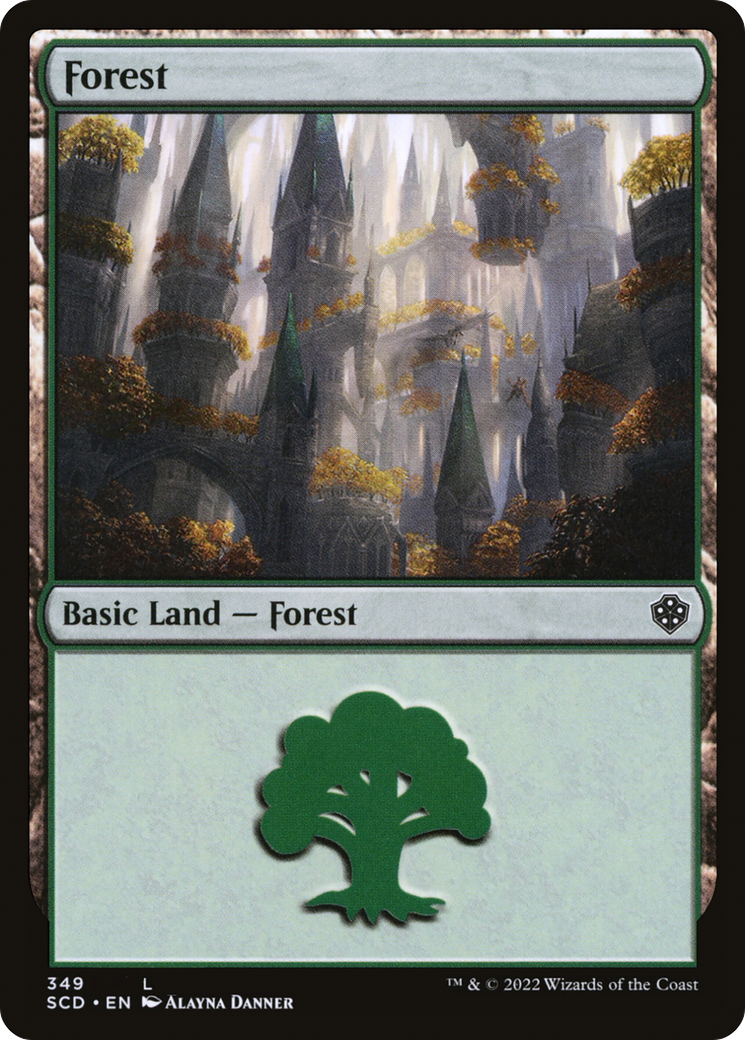Forest (SCD-349) [Starter Commander Decks] MTG Single Wizards of the Coast