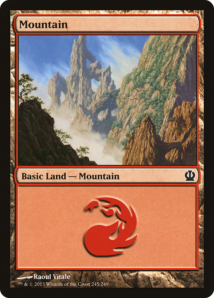 Mountain (THS-245) [Theros] MTG Single Wizards of the Coast