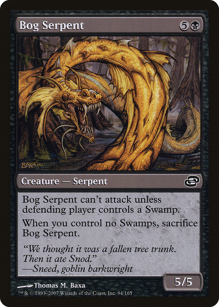 Bog Serpent (PLC-084) [Planar Chaos] (colorshifted) MTG Single Wizards of the Coast