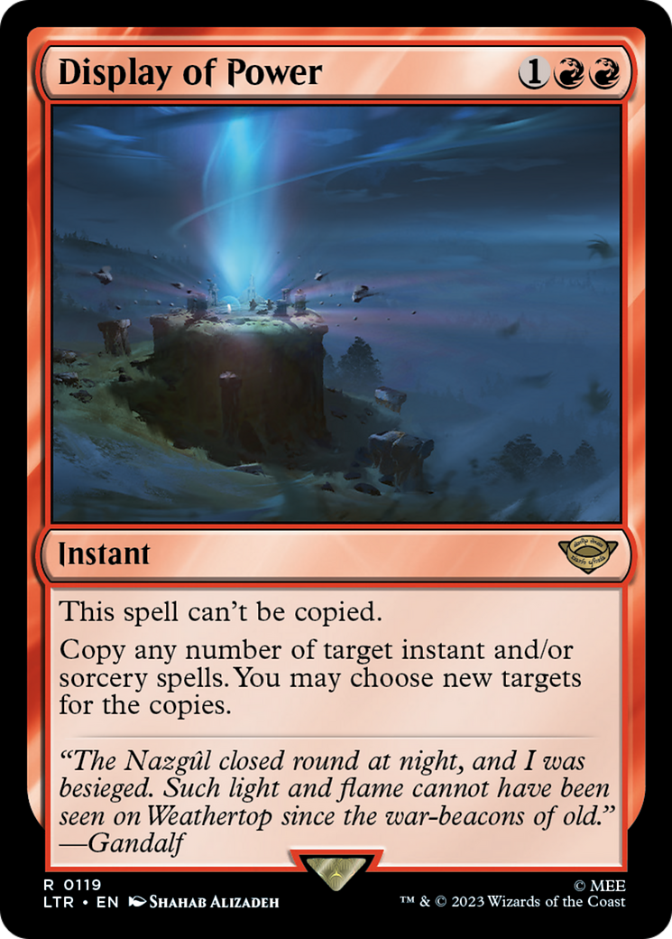 Display of Power (LTR-119) [The Lord of the Rings: Tales of Middle-earth] Foil MTG Single Wizards of the Coast