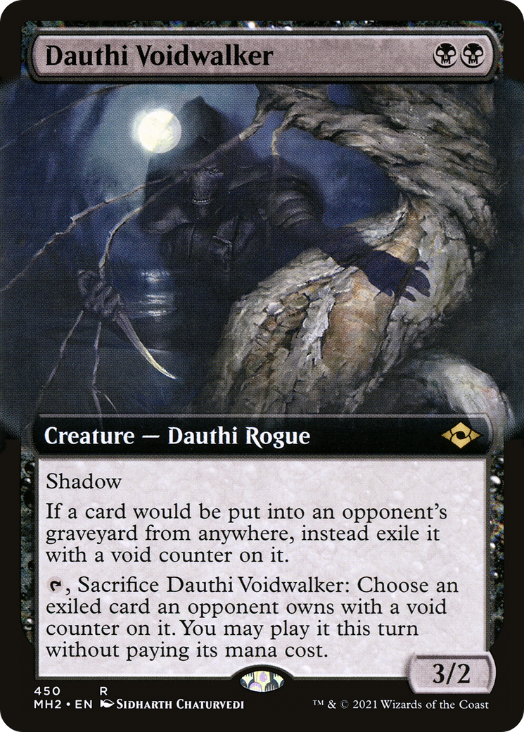 Dauthi Voidwalker (MH2-450) [Modern Horizons 2] (Extended Art) MTG Single Wizards of the Coast