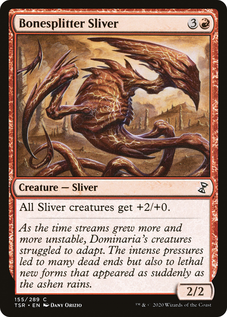 Bonesplitter Sliver (TSR-155) [Time Spiral Remastered] MTG Single Wizards of the Coast