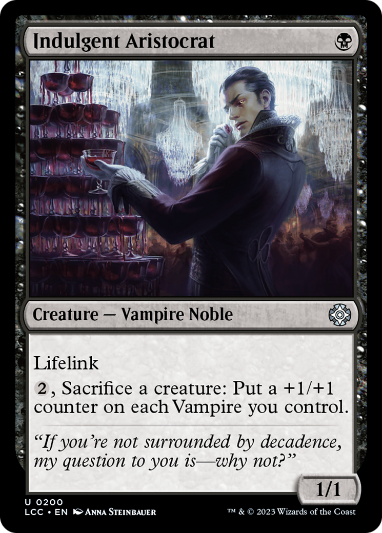 Indulgent Aristocrat (LCC-200) [The Lost Caverns of Ixalan Commander] MTG Single Wizards of the Coast
