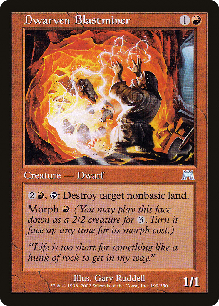 Dwarven Blastminer (ONS-199) [Onslaught] MTG Single Wizards of the Coast