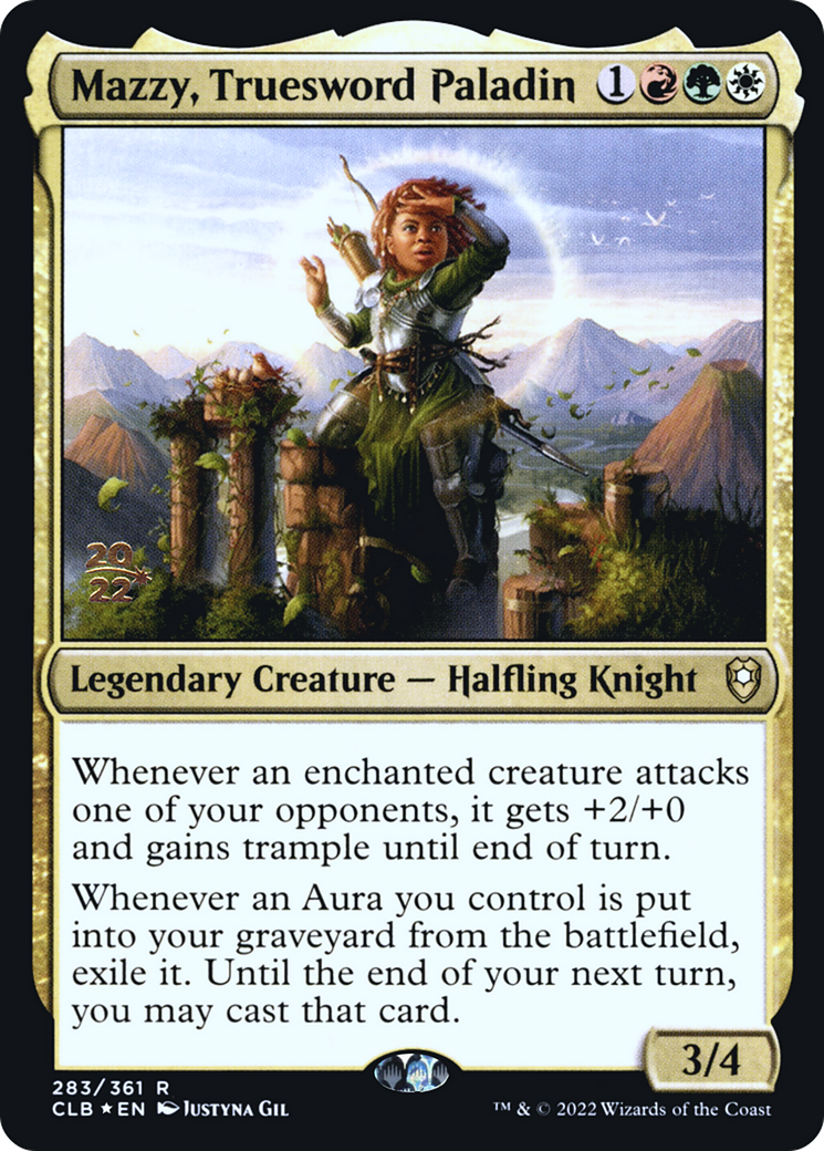 Mazzy, Truesword Paladin (PRE-283) [Battle for Baldur's Gate Promos] Foil MTG Single Wizards of the Coast