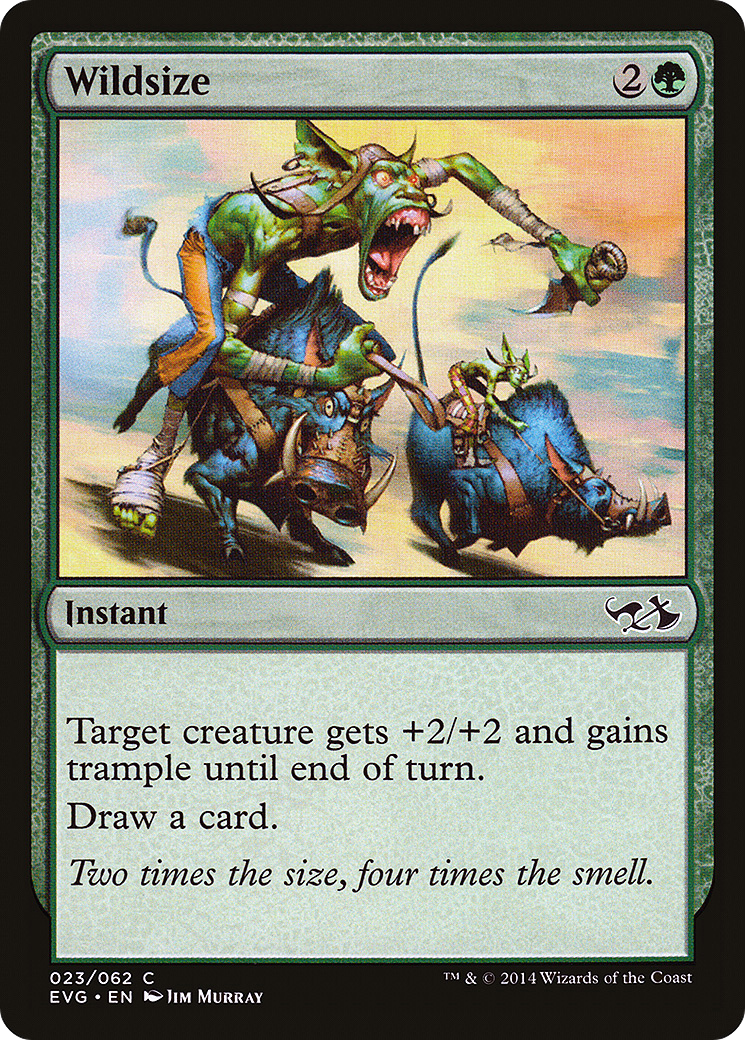 Wildsize (DD3-023) [Misc] Duel Decks Anthology: Elves vs. Goblins Foil MTG Single Wizards of the Coast