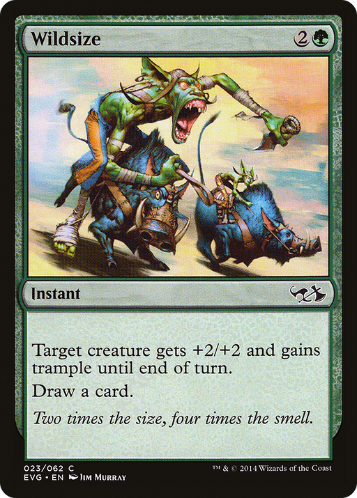 Wildsize (DD3-023) [Misc] Duel Decks Anthology: Elves vs. Goblins Foil MTG Single Wizards of the Coast