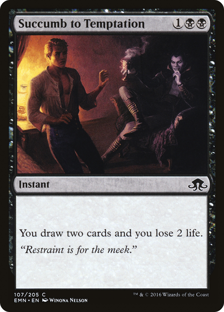 Succumb to Temptation (EMN-107) [Eldritch Moon] Foil MTG Single Wizards of the Coast