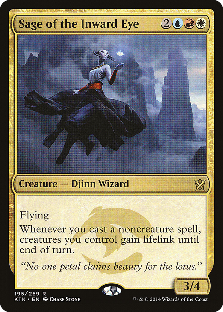 Sage of the Inward Eye (KTK-195) [Khans of Tarkir] MTG Single Wizards of the Coast