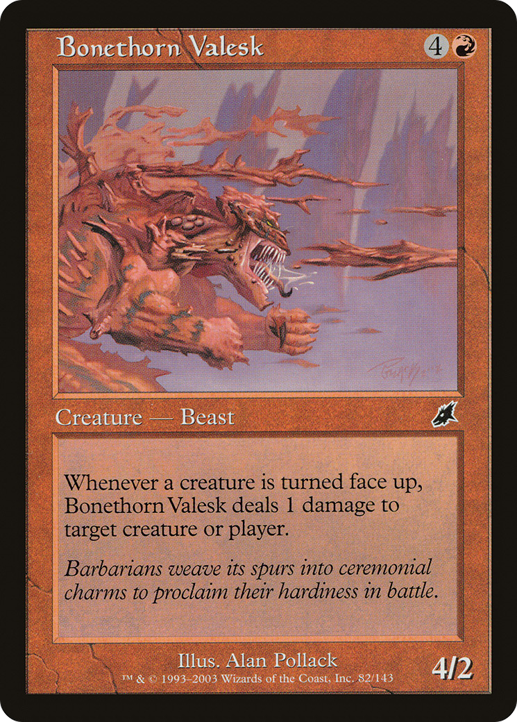 Bonethorn Valesk (SCG-082) [Scourge] Foil MTG Single Wizards of the Coast