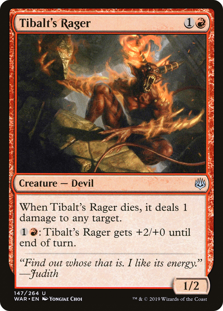 Tibalt's Rager (WAR-147) [War of the Spark] MTG Single Wizards of the Coast