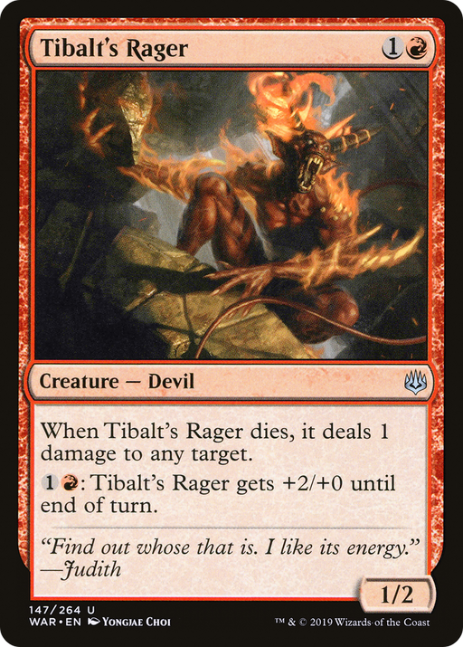 Tibalt's Rager (WAR-147) [War of the Spark] MTG Single Wizards of the Coast