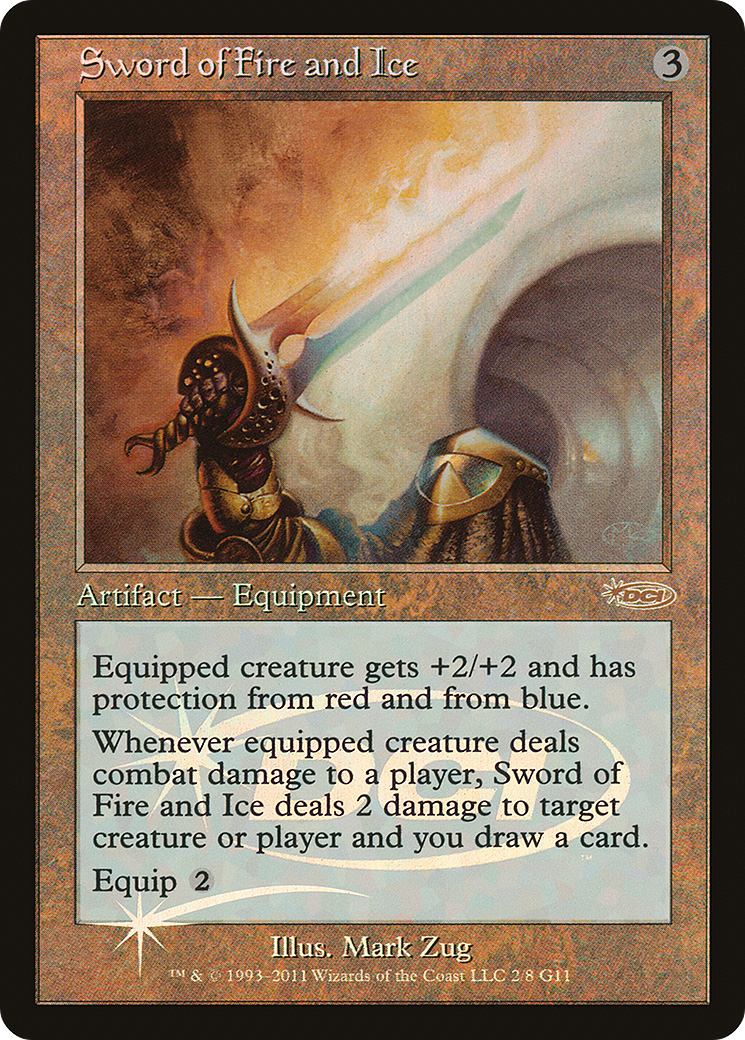 Sword of Fire and Ice (JDG-002) [Misc] Judge Gift Cards 2011 Foil MTG Single Wizards of the Coast